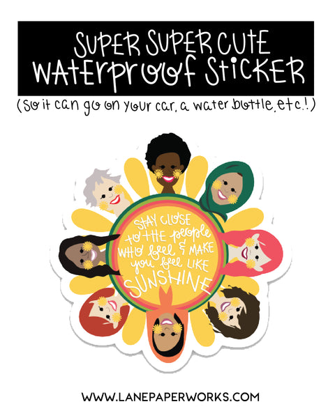 Sunshine Women Sticker