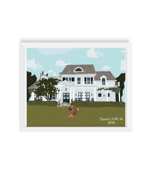 Custom Home Illustration