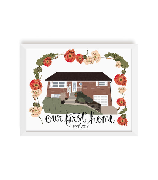 Custom Home Illustration