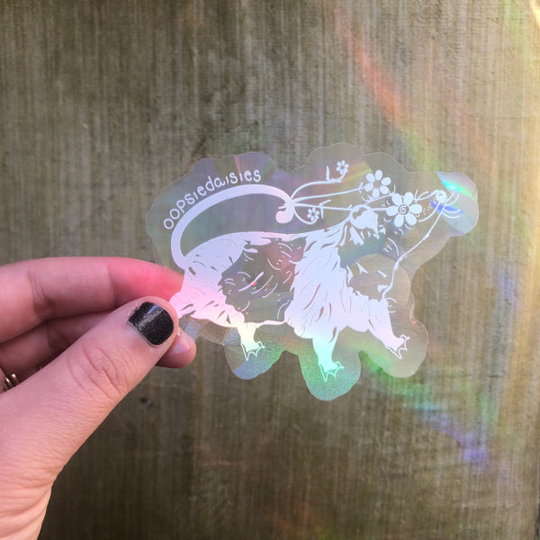 "Oopsiedaisies" Possum Suncatcher
