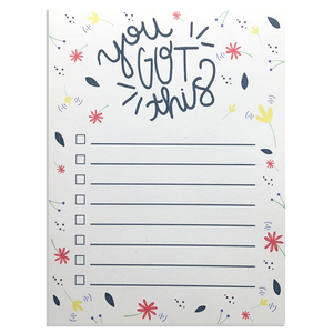 "You Got This" Checklist Notepad