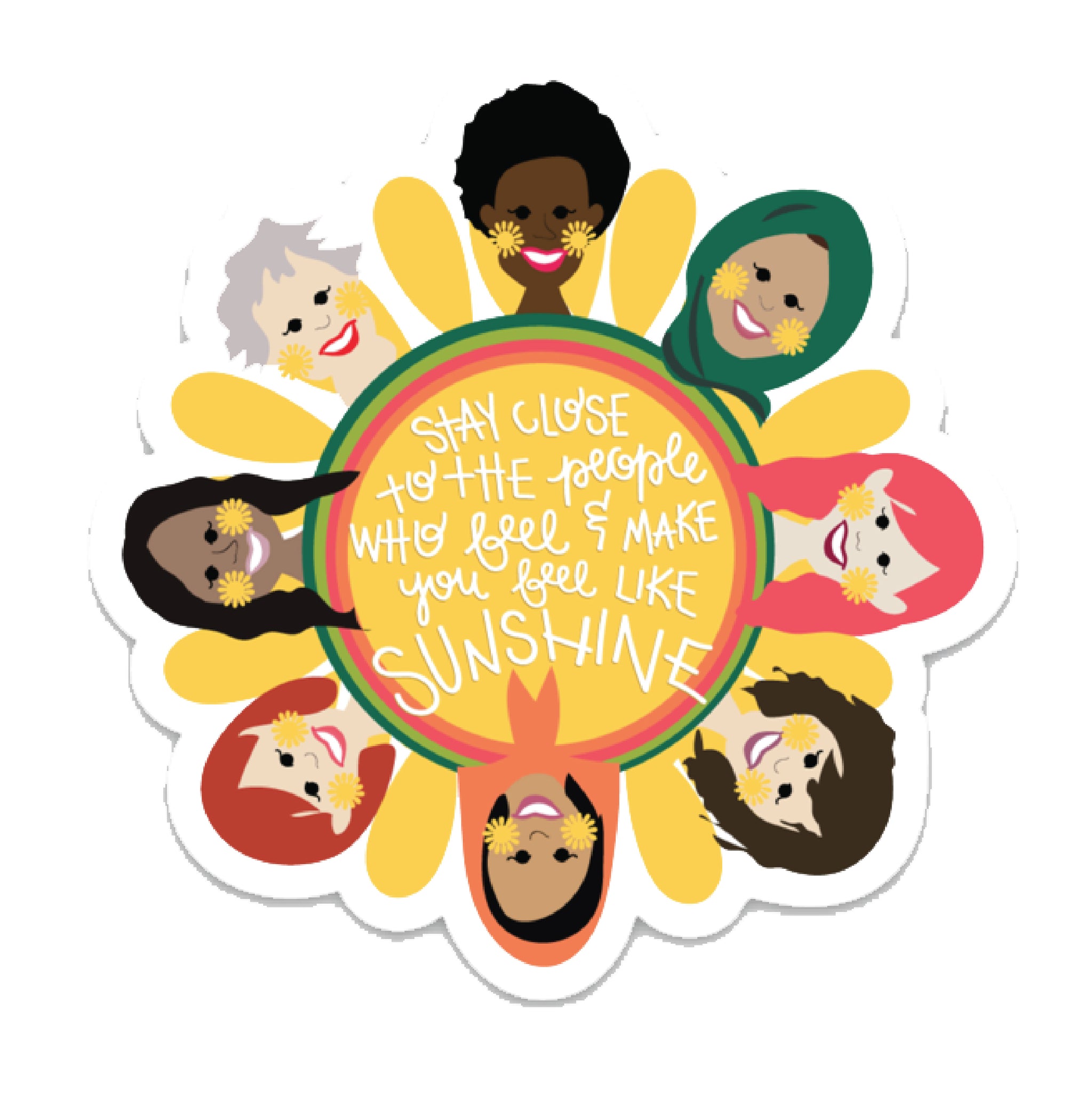 Sunshine Women Sticker