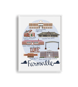 Farmville VA Print