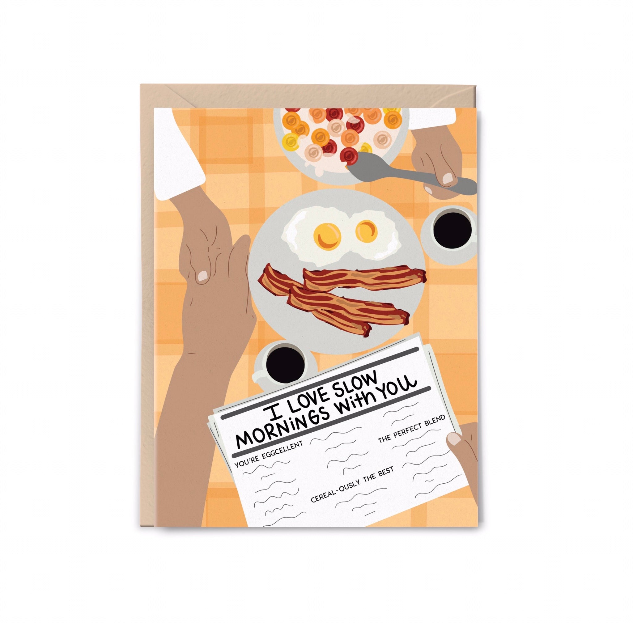 Slow Mornings with You Breakfast Card