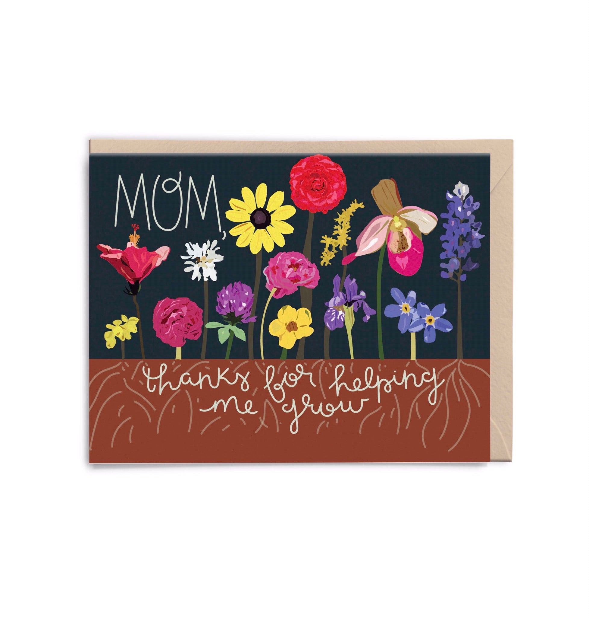 Mom, Thanks For Helping Me Grow Card