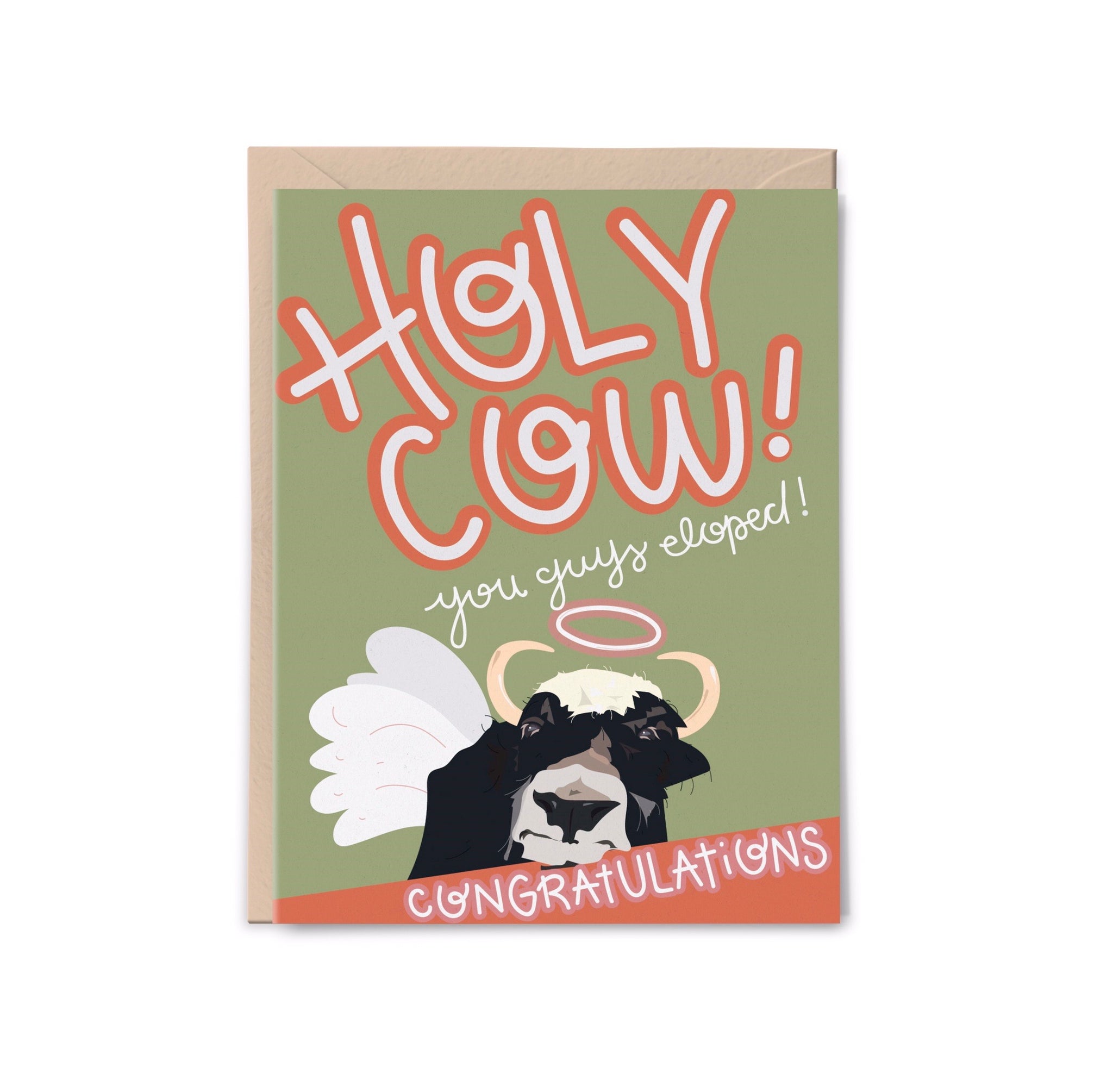 Holy Cow Elopement Card