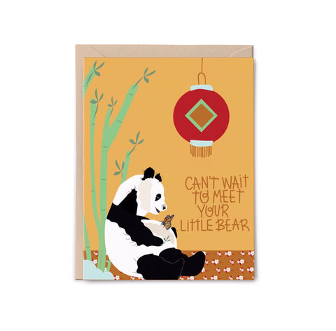Can’t Wait to Meet Your Little Bear Baby Card