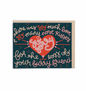 So Much Love + So Many Nose Kisses Pet Sympathy Card
