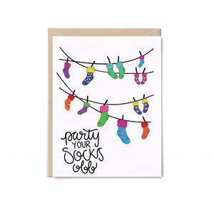 Party Your Socks Off Card